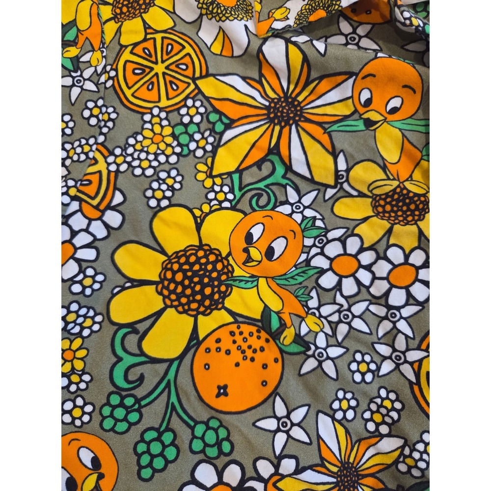 Disney World Vault‎ Collection 50th Anniversary Orange Bird Floral Shirt Small - Picture 5 of 5
